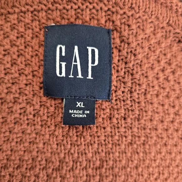 Gap Women's Cotton Knit Long Sleeve Button Cardigan Size XL Gingerbread - Picture 3 of 5